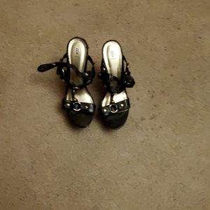 Black and Gold Wedges